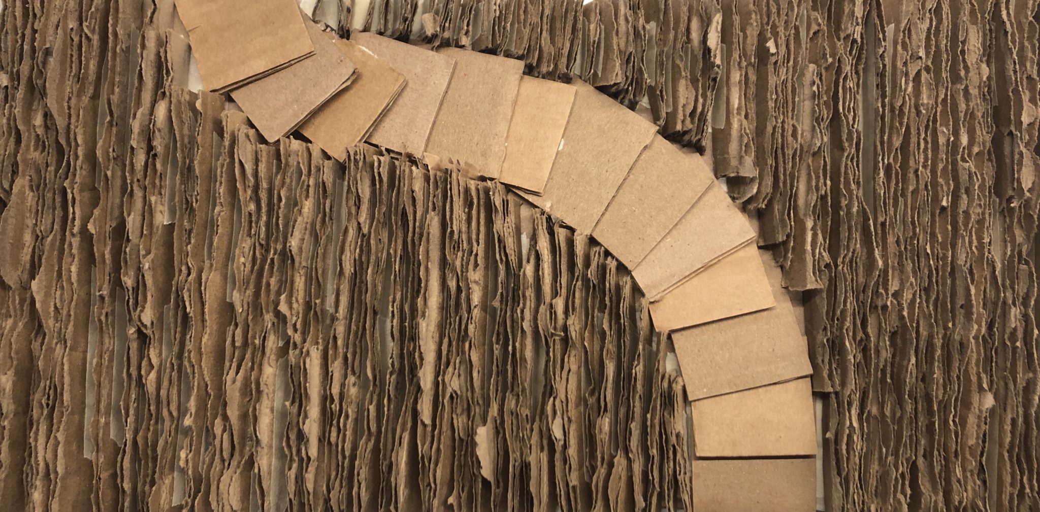 Cardboard Landscape Inspired by the Work of Carlos Bunga
